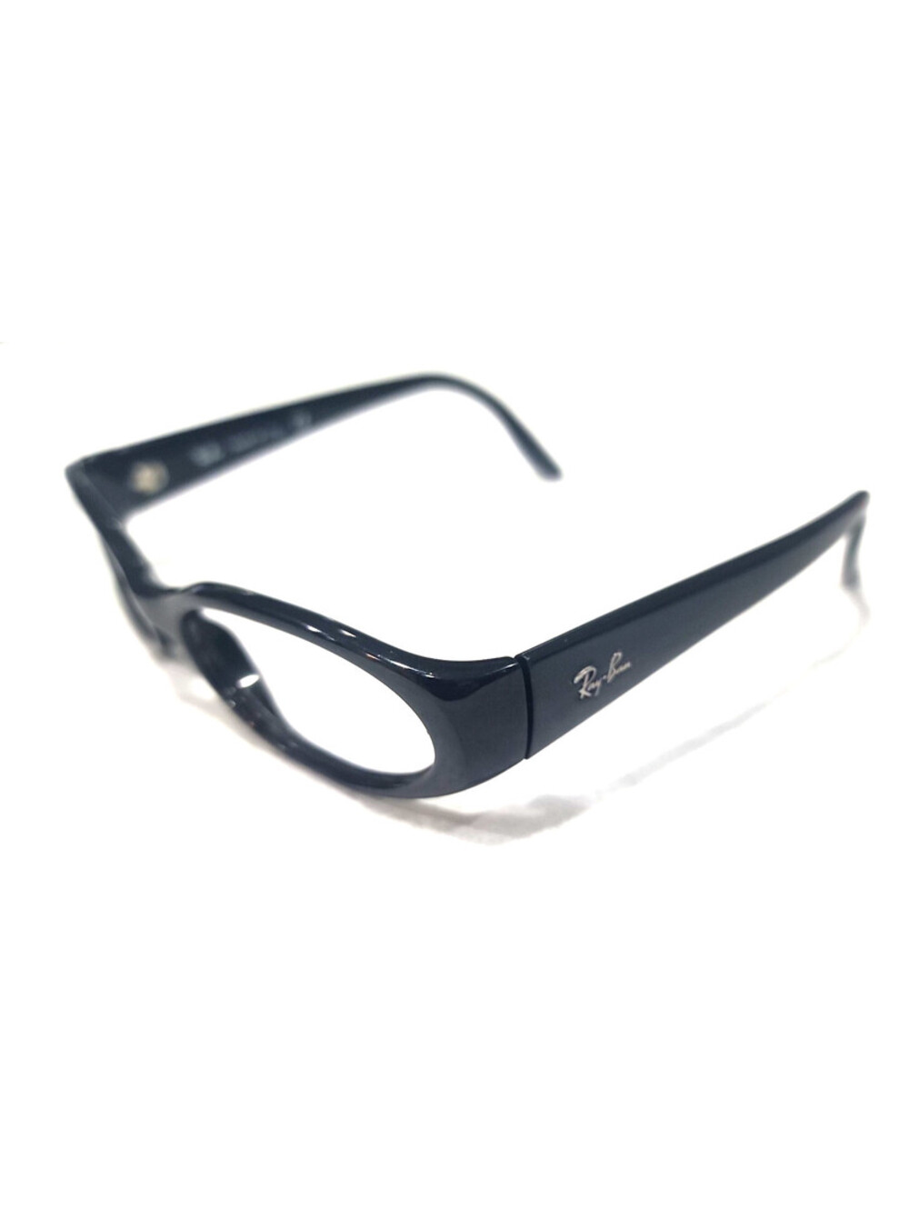 Ray Ban RB2128 901 Black Oval Sunglasses Frames Only Italy